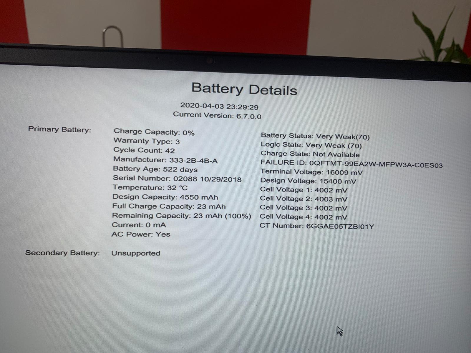 Omen by hp battery showing 0% and not charging. - HP Support Community -  7534321