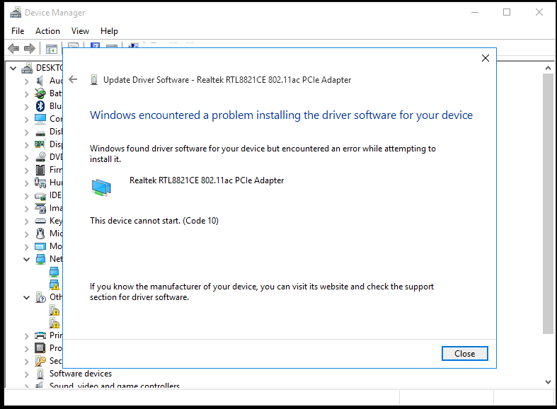 Driver problem with RTL8821CE HP 255 G7 HP Support Community 7537451