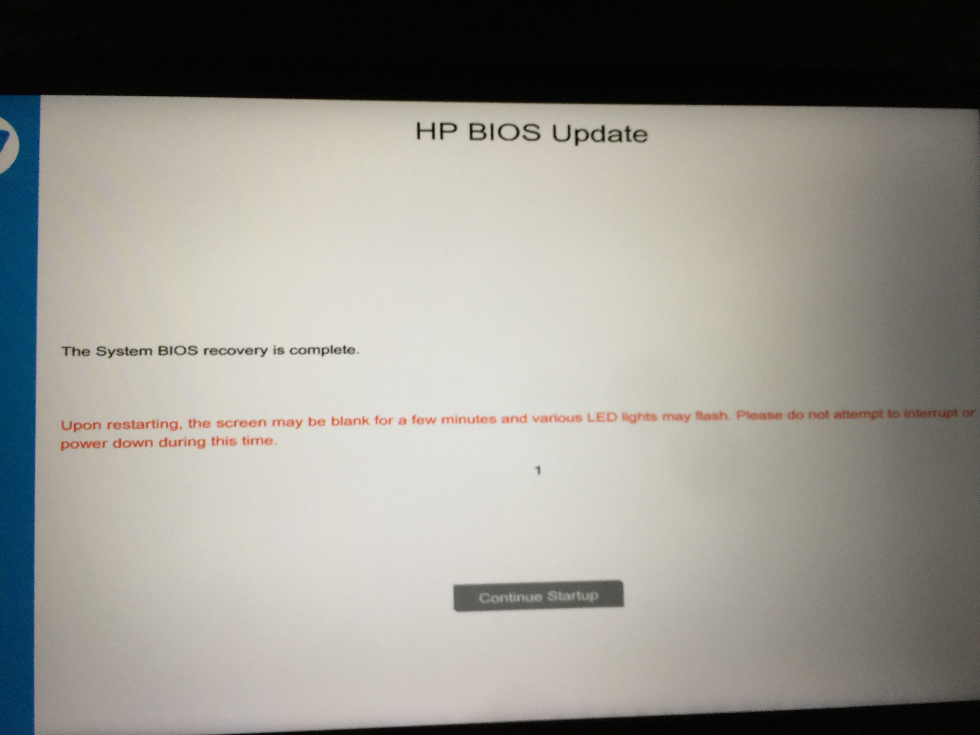 OMEN by HP 15-dc1057nr "Writing new BIOS Image" failed Block... - HP  Support Community - 7537676