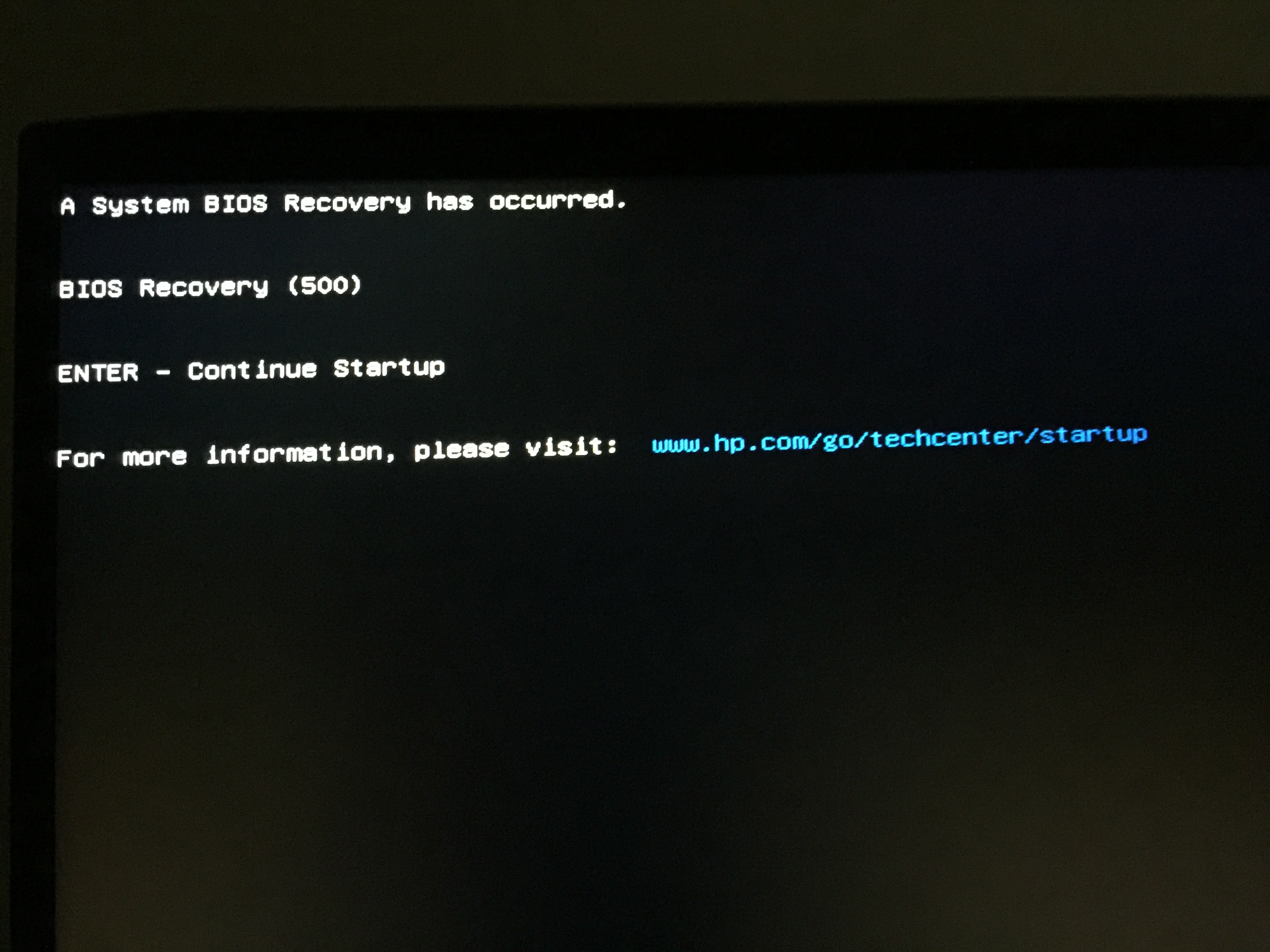 OMEN by HP 15dc1057nr "Writing new BIOS Image" failed Block... HP