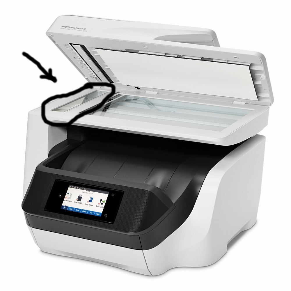 Solved: Officejet Pro 8720 Placing unwanted vertical line on scans w... - HP  Support Community - 7550285