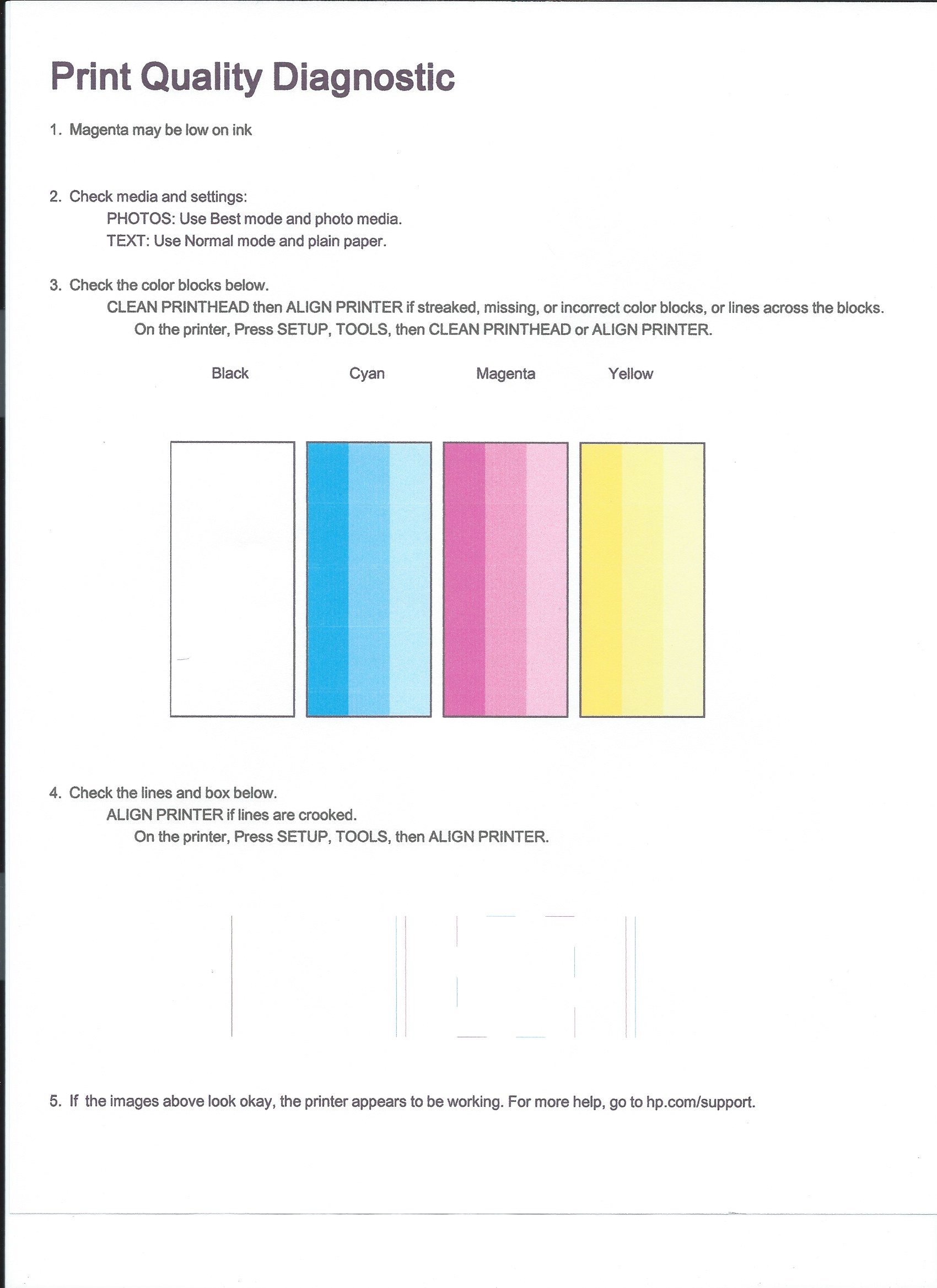 Photosmart 6520 will not print black ink - HP Support Community - 7550499