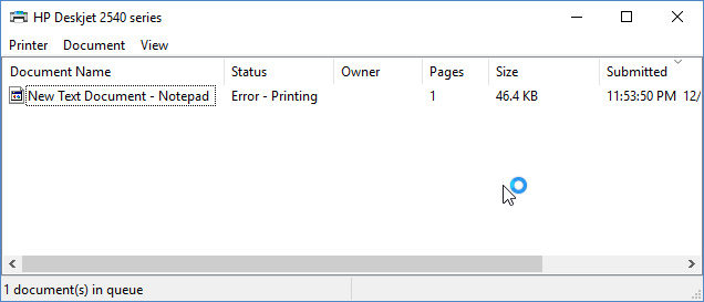 Windows10 - Error status when printing to a network connecte... - HP  Support Community - 7559353