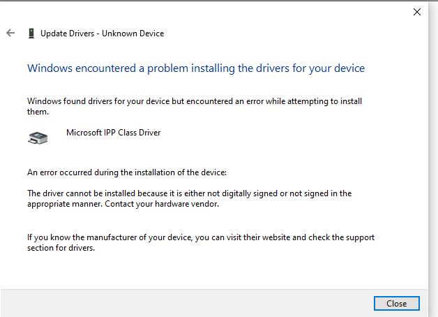 HP Envy 5030 "Driver Unavailable" Cannot install driver - HP Support  Community - 7565884