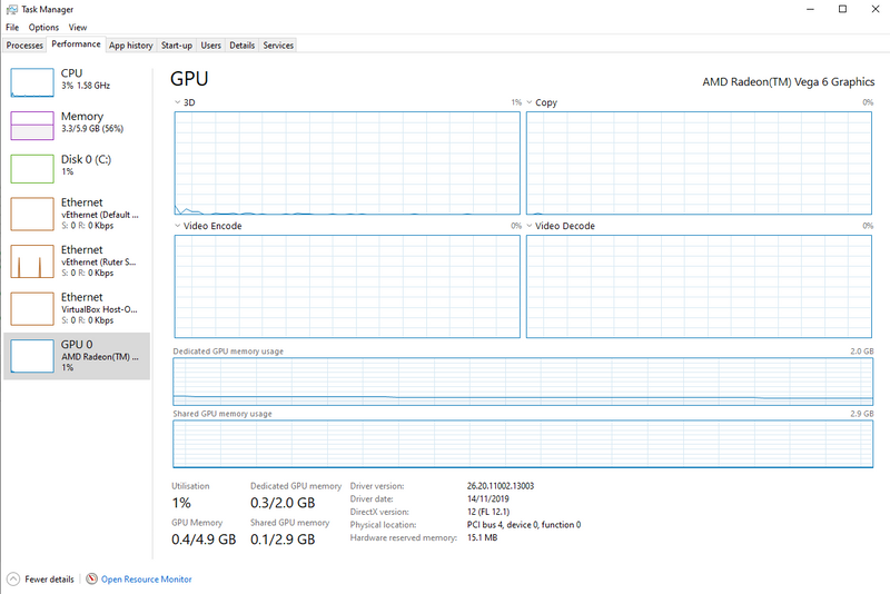 Decrease dedicated GPU memory on Vega 6 - HP Support Community - 7573189