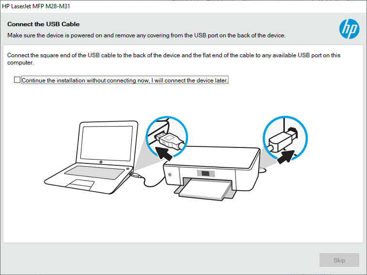 Laserjet M28 Wireless connection - HP Support Community - 7573983