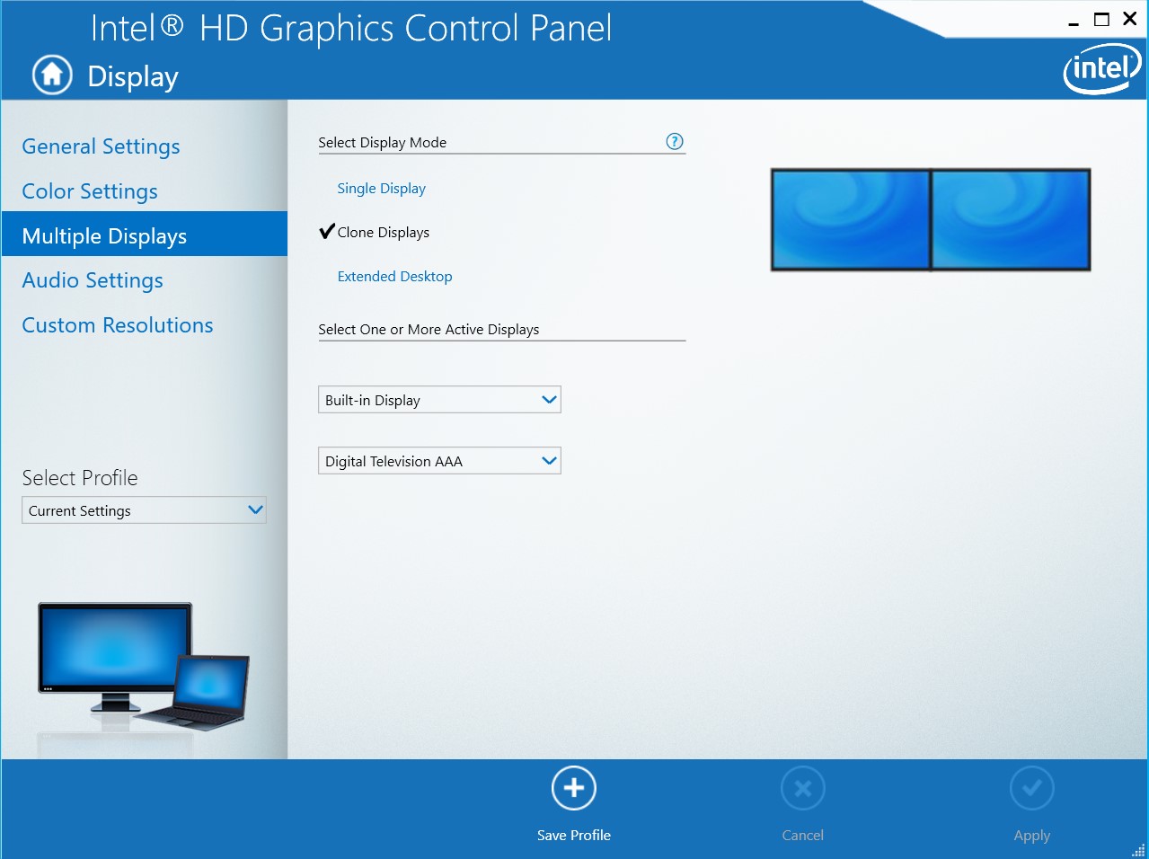 HDMI cable connected and recognized by laptop but HDTV shows... HP
