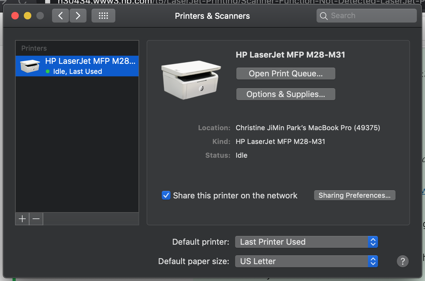 Solved: Scanner Function Not Detected -LaserJet Pro MFP M28a not det... - HP  Support Community - 6985921
