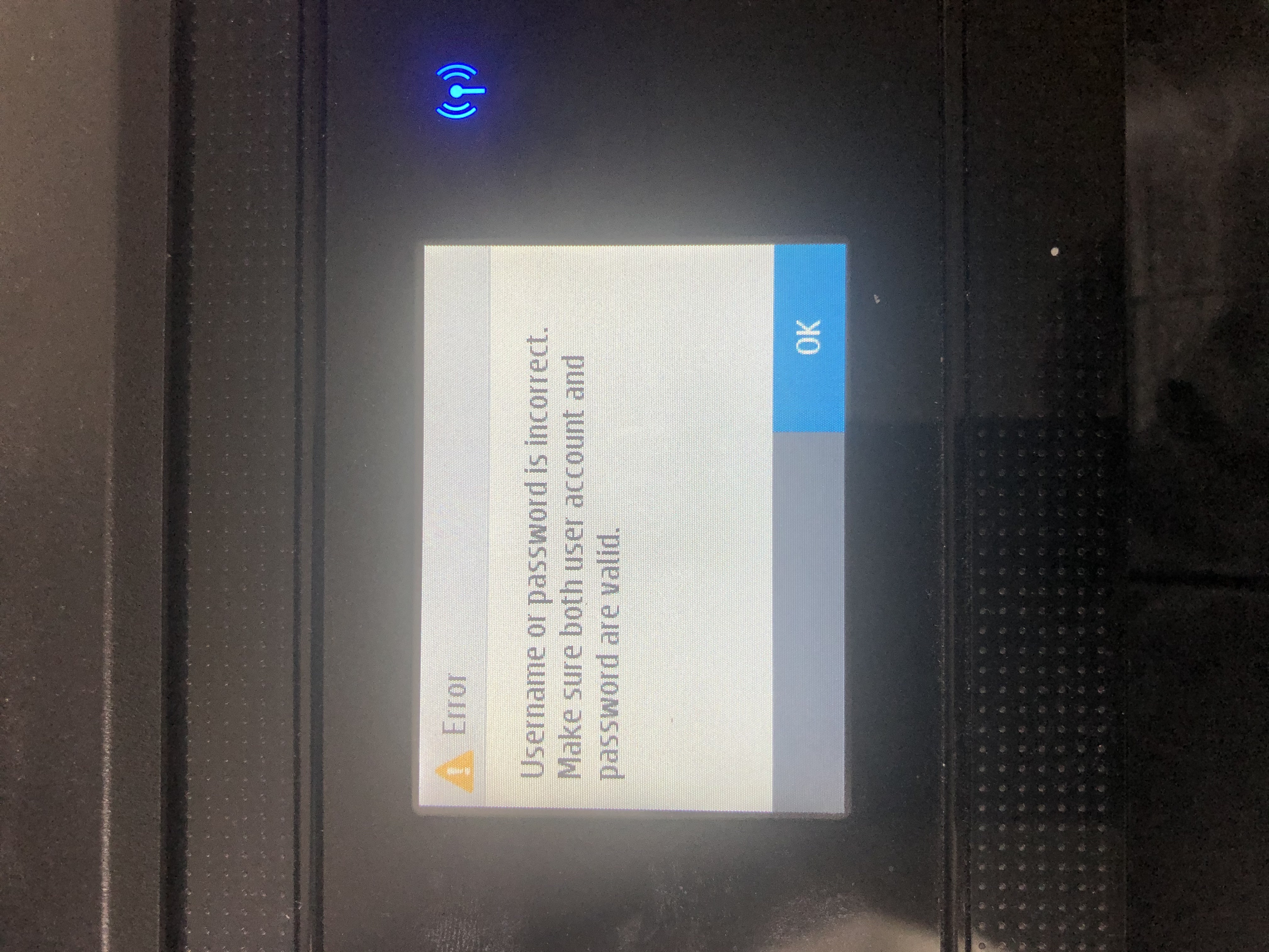 Scan to Email Error - HP Support Community - 7573524