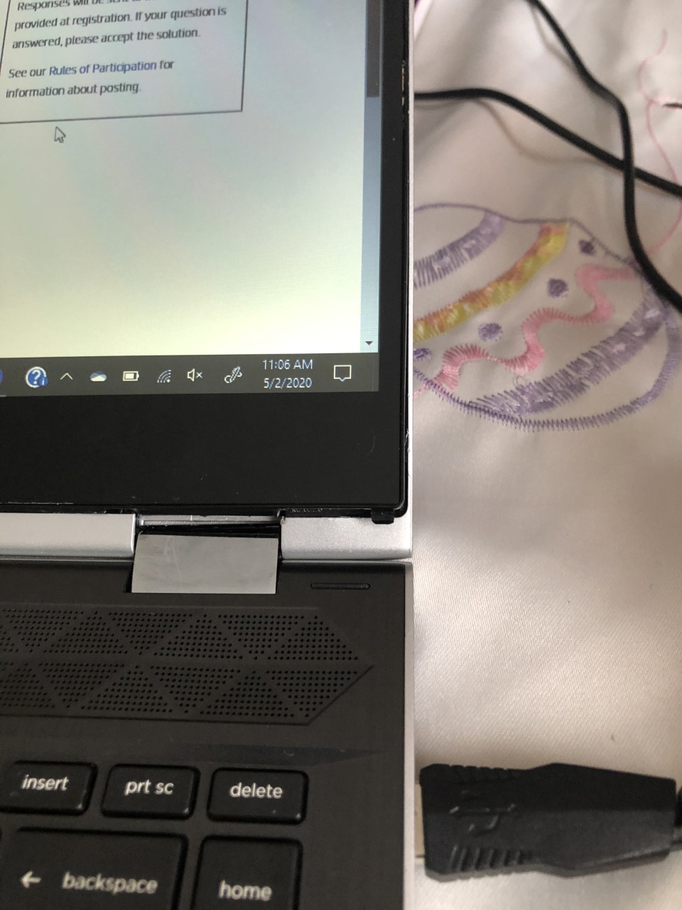 Solved HP Pavilion screen popping out of bottom right corner HP