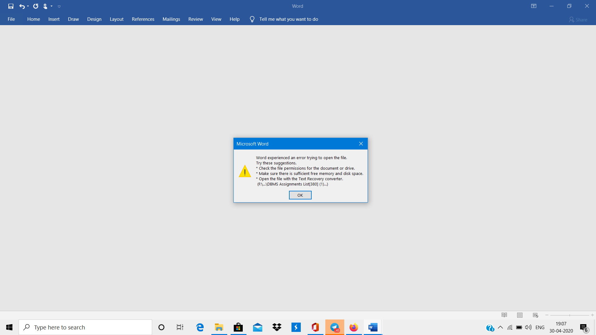 Microsoft Office not opening after changing and reinstalling... - HP ...