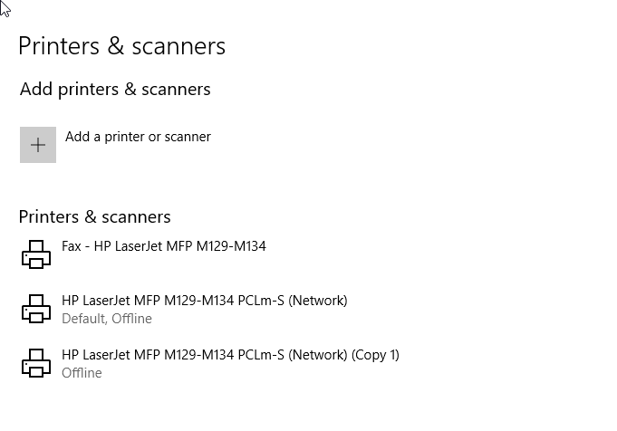 Print Error - Windows 10 64bits - HP LaserJet Pro MFP 130fw - HP ...