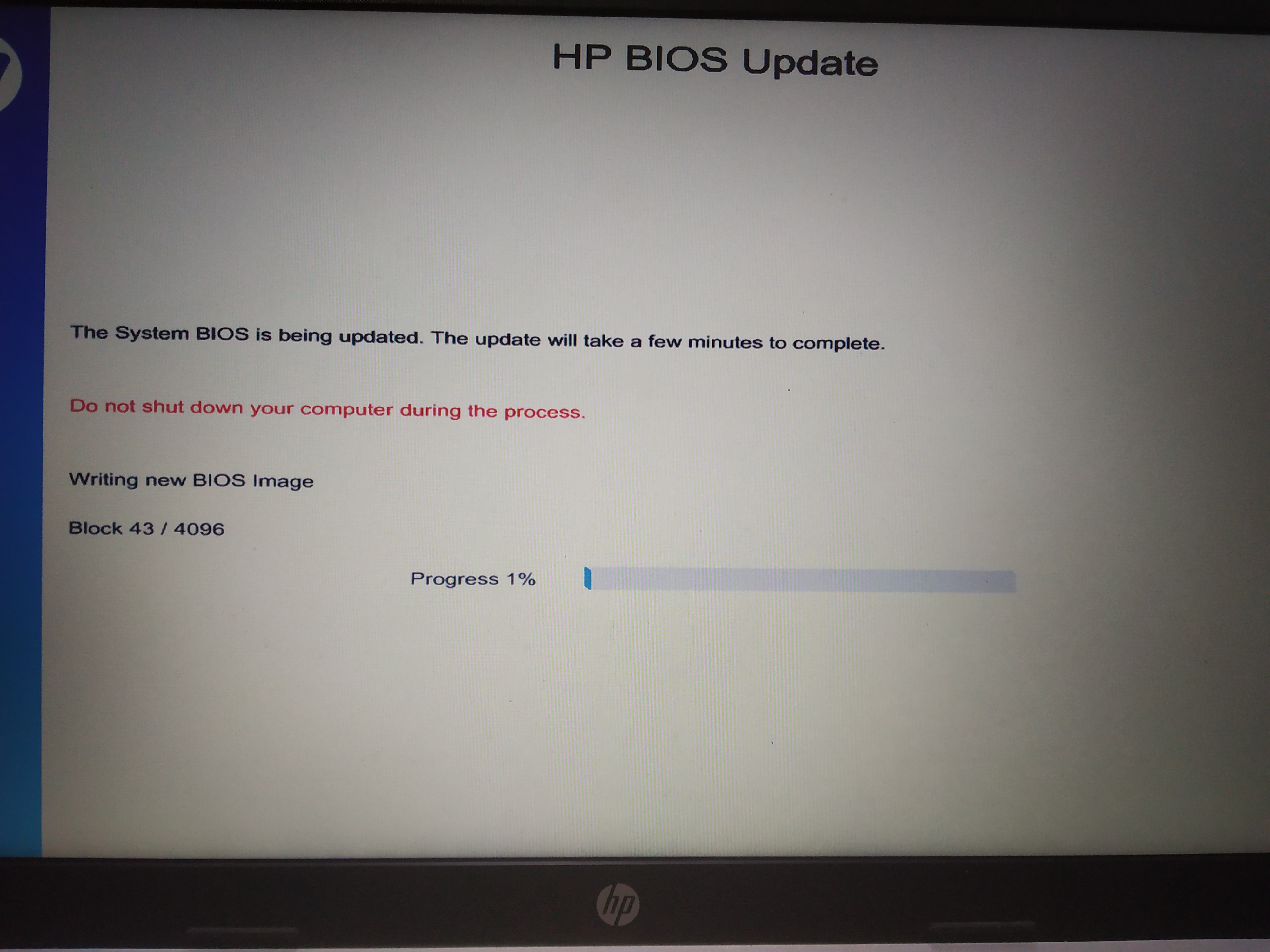 Solved: BIOS update stuck on my laptop - HP Support Community - 7594939