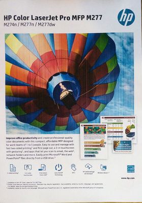 hp color laserjet pro mfp m277dw printing streaks