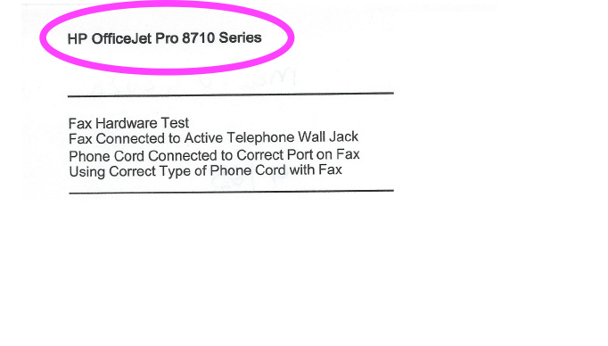 hp officejet pro 8710 fax not working