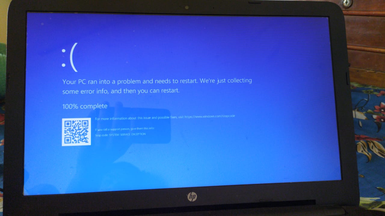 When I start my pc it shows that 