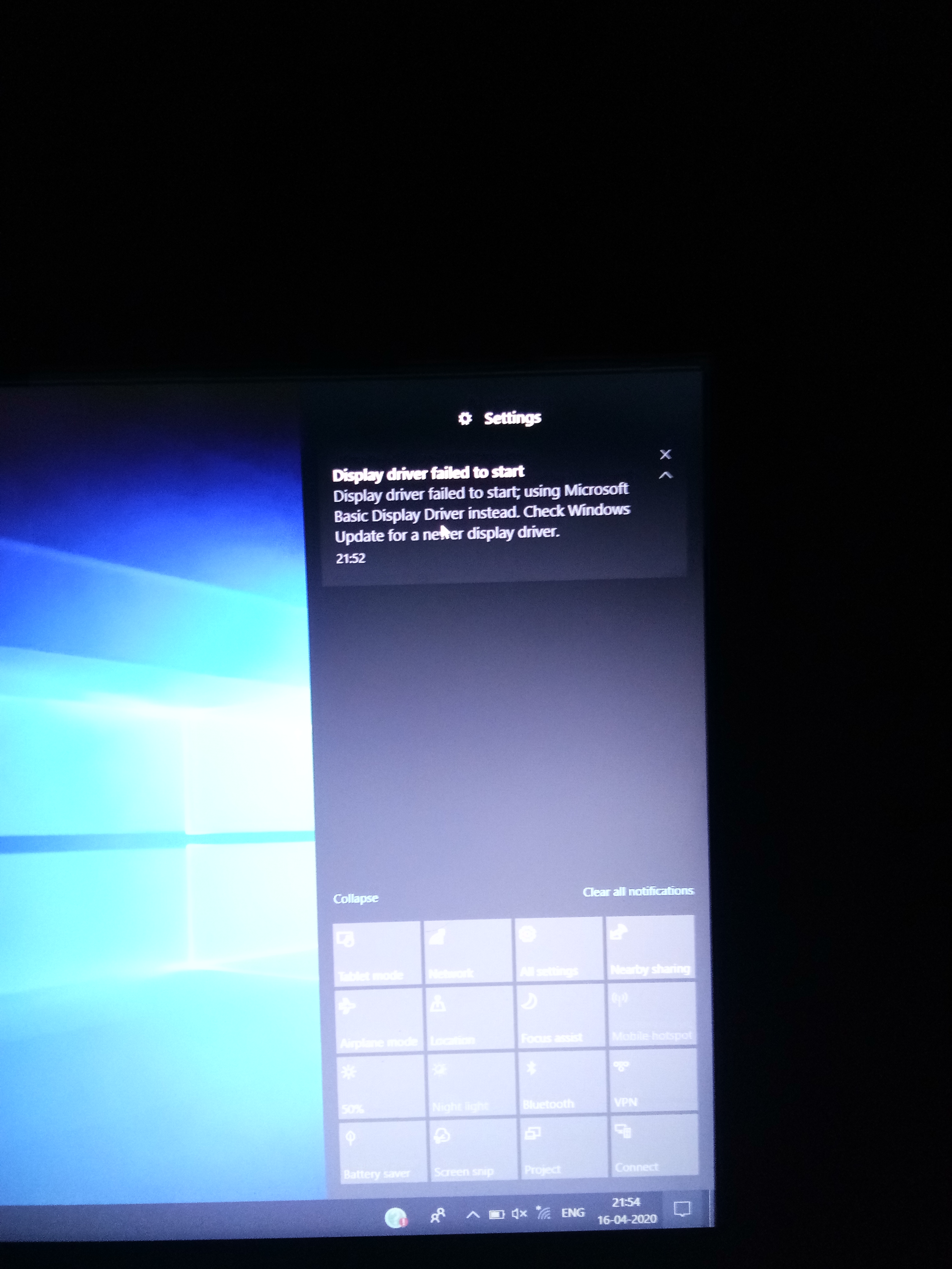 Display problem - HP Support Community - 7614377