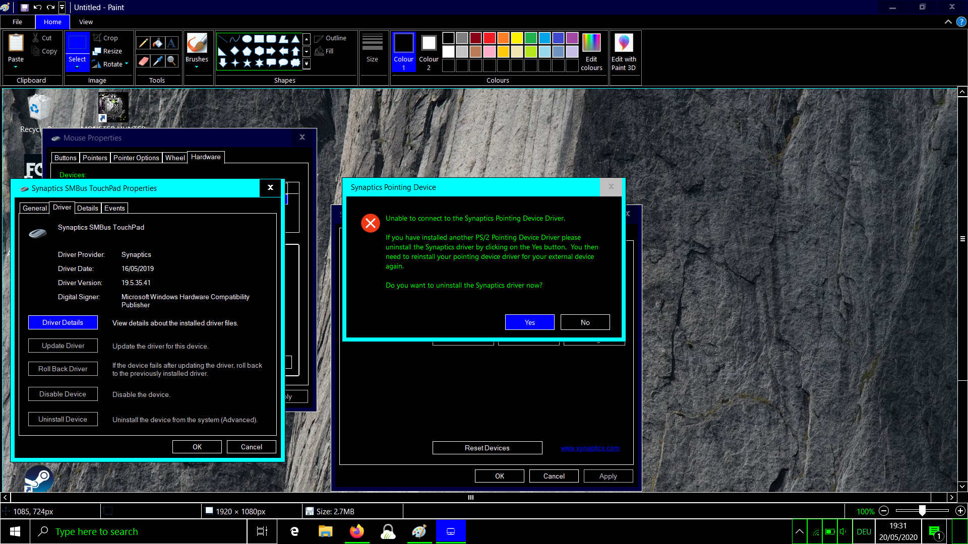 Solved: SMBus touchpad scrolling not working (also problems with pri ...