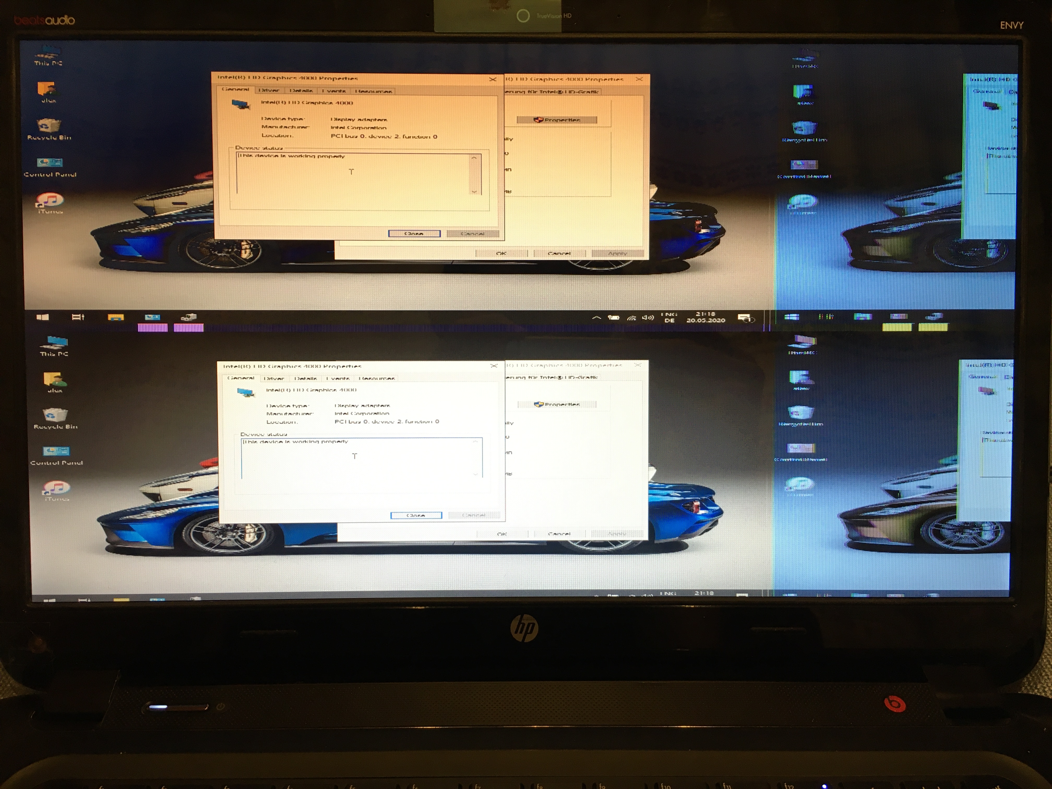 Screen Problems - HP Support Community - 7615138