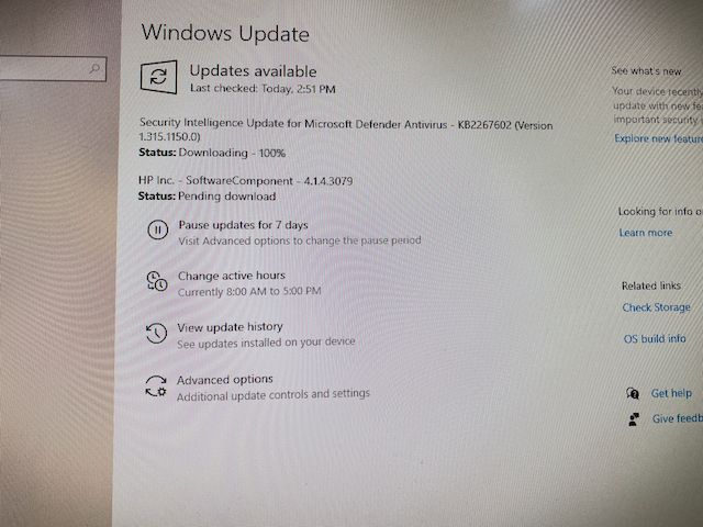 Various updates available after getting out of the boot loop