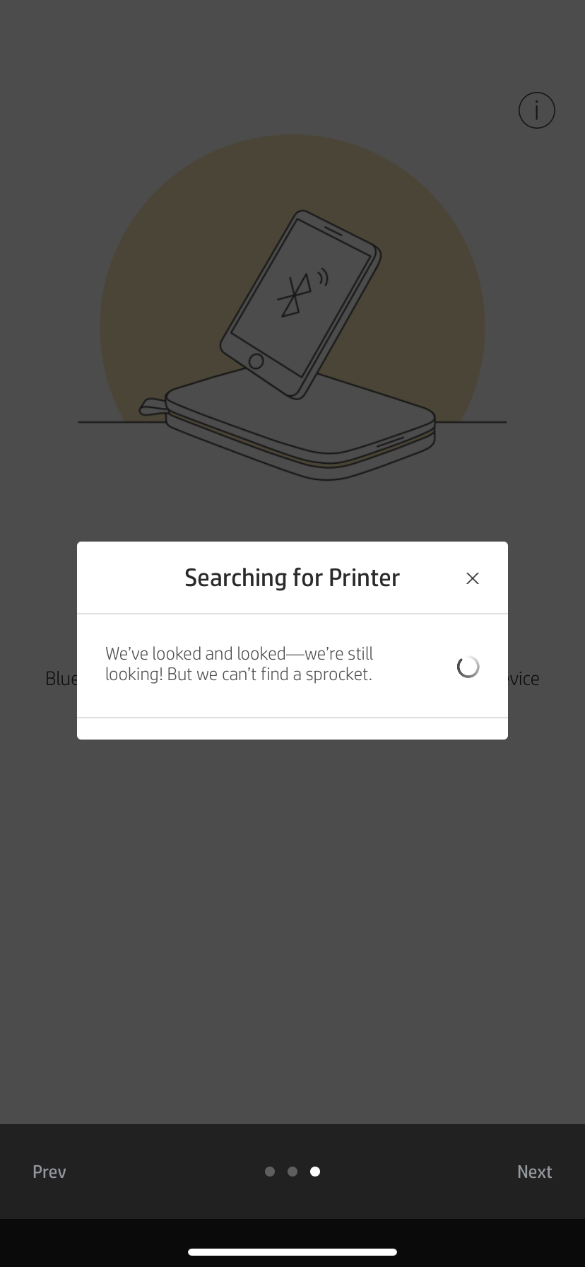 Sprocket not finding printer - HP Support Community - 7612235