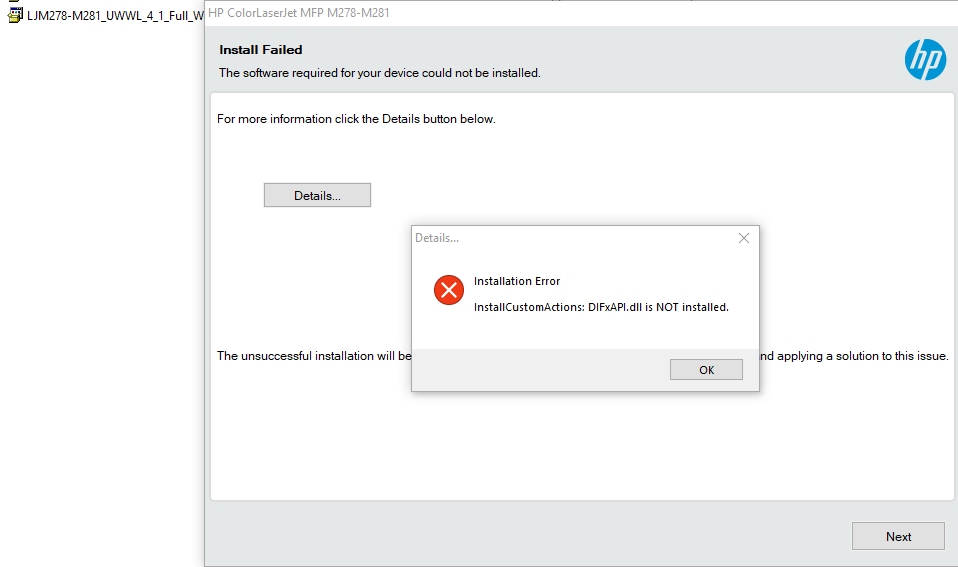 Solved: Software Installation Fails - HP Support Community - 7626474