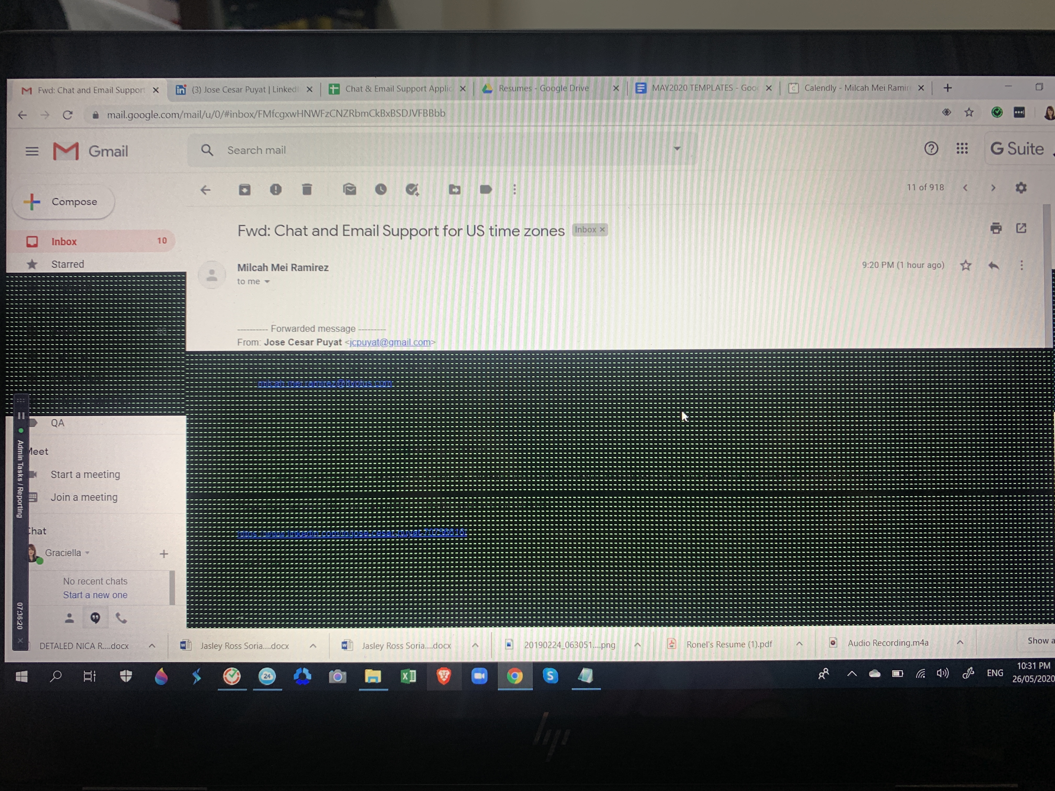 Green, red pixels or dots appearing on screen - HP Support Community -  7626676