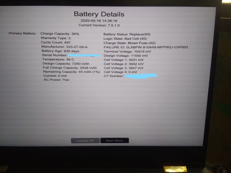 Battery Details