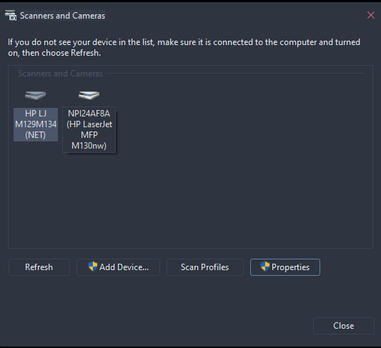 Those two are the same printers, but have two different dpi maximums and seperate options as seen in the photo.