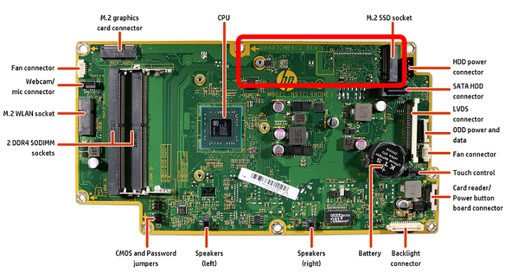 Solved: Can I add an SSD to my HP all-in-one 24f1047c - it only came... - HP  Support Community - 7634746