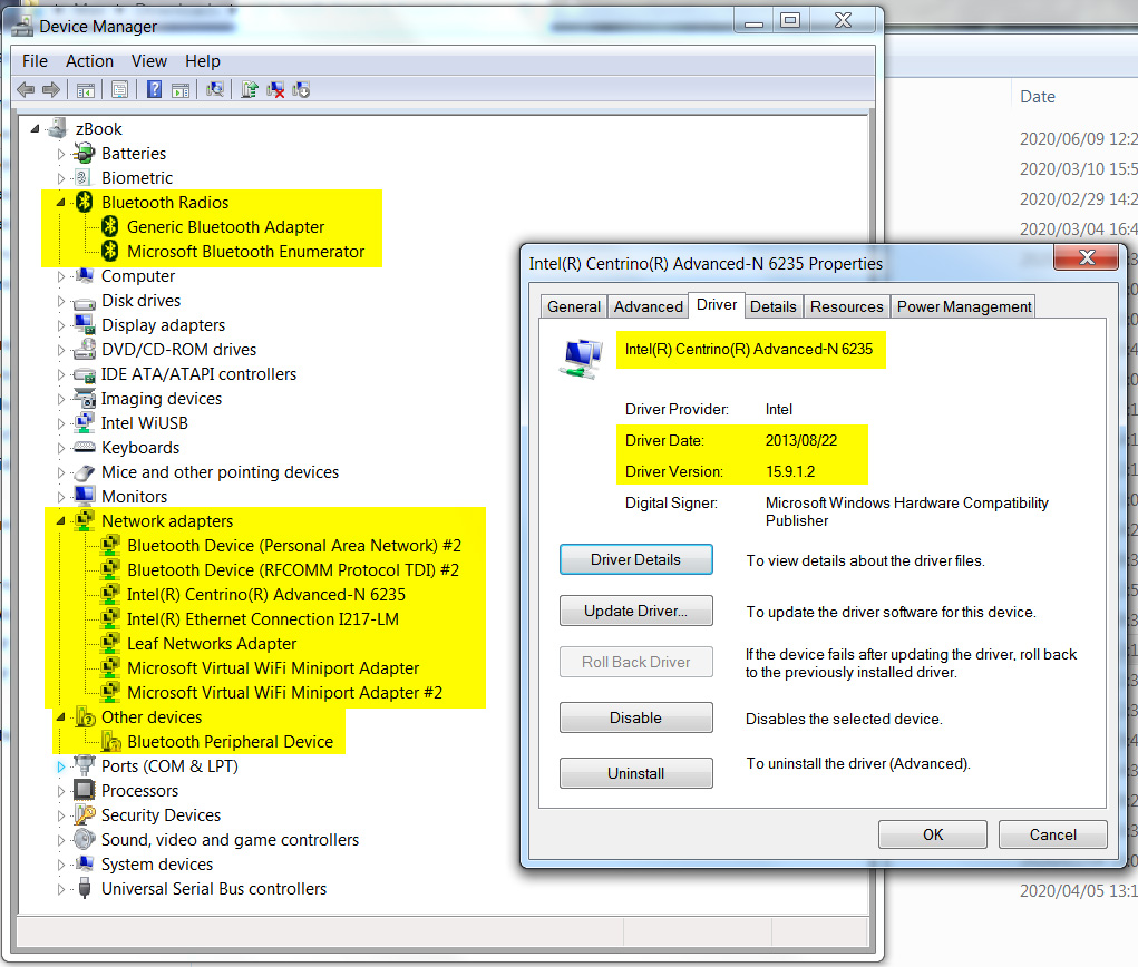 zBook 15(Gen1) Bluetooth not working. HP Support Community 7638869