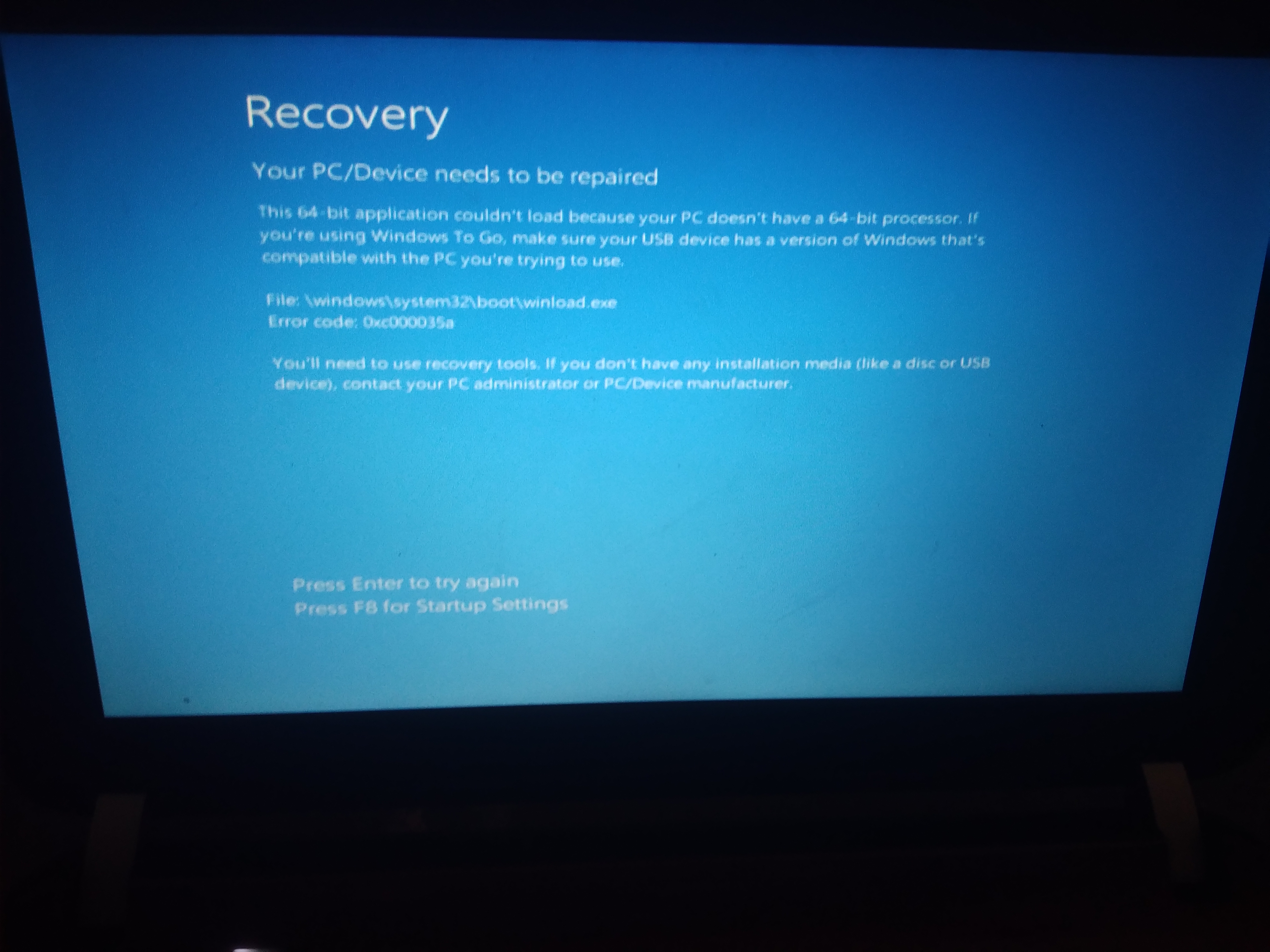 There was a problem on boot up. blue screen. An unexpected I... - HP ...