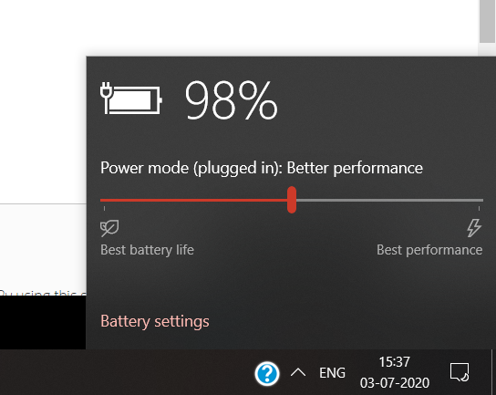 Solved: Battery not charging, Stuck at 98% plugged in. - HP Support  Community - 7670504