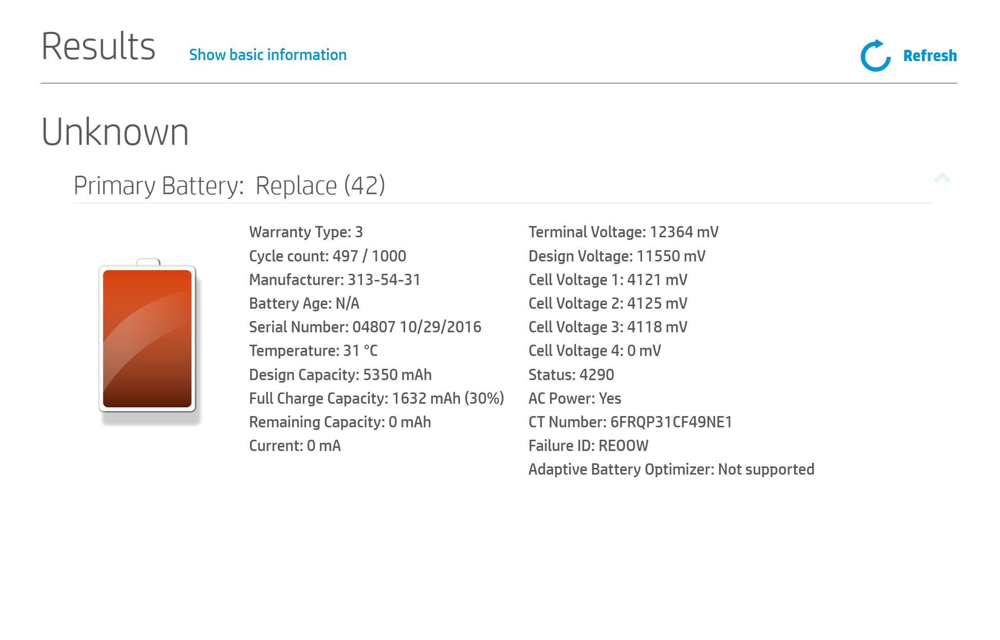 Solved: Battery stuck at 0%, does not charge - HP Support Community -  7670759