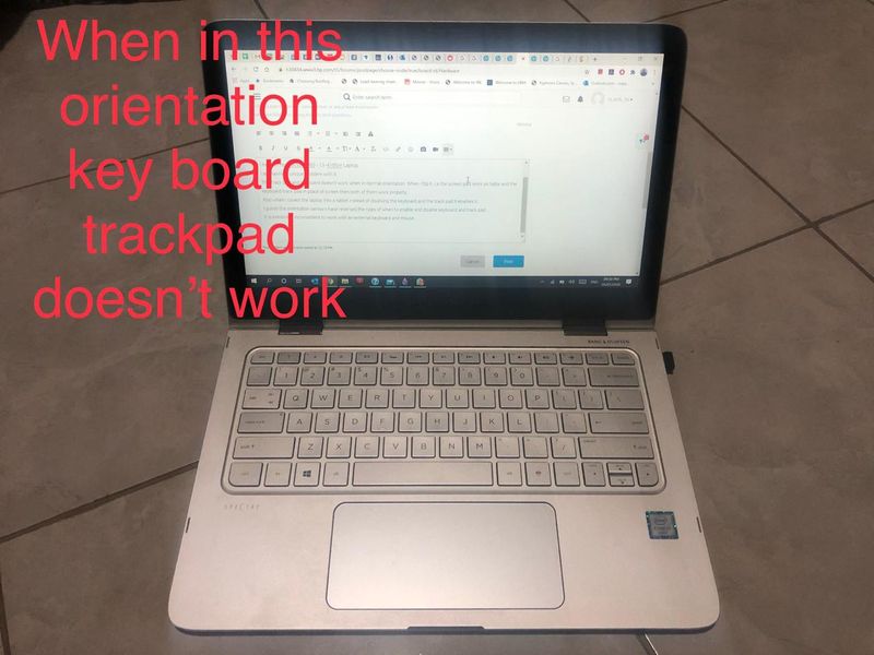 when put like this keyboard and trackpad doesn't work