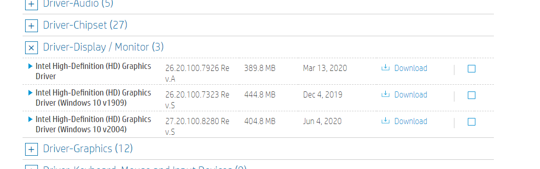 Intel Graphics option missing after Windows 10 update - scre... - HP ...