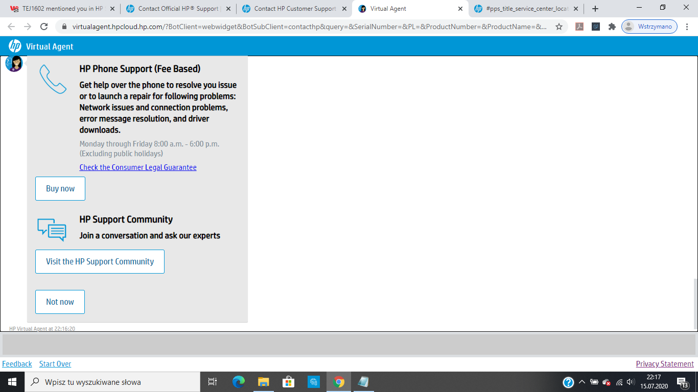 ink cartridge issue - HP Support Community - 7684182