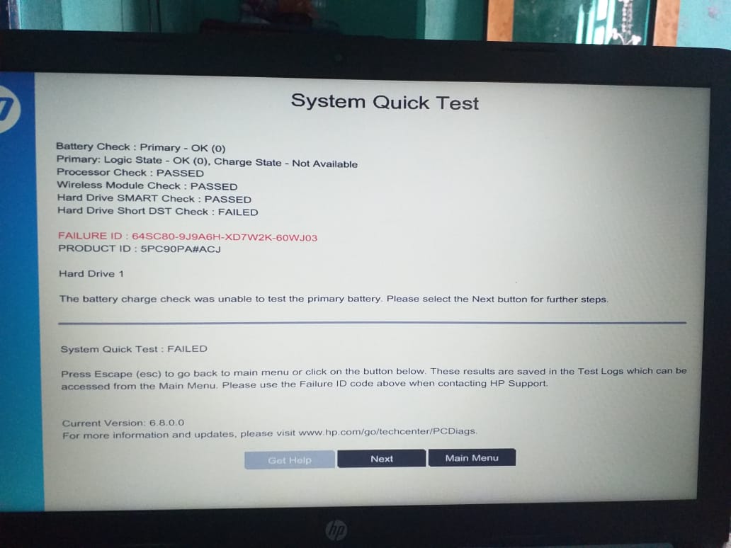 Solved: Hard drive short dst check failed - HP Support Community - 7705030