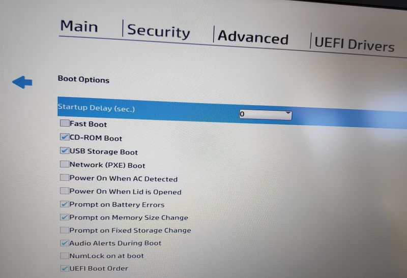 USB boot disabled - HP Support Community - 7705190