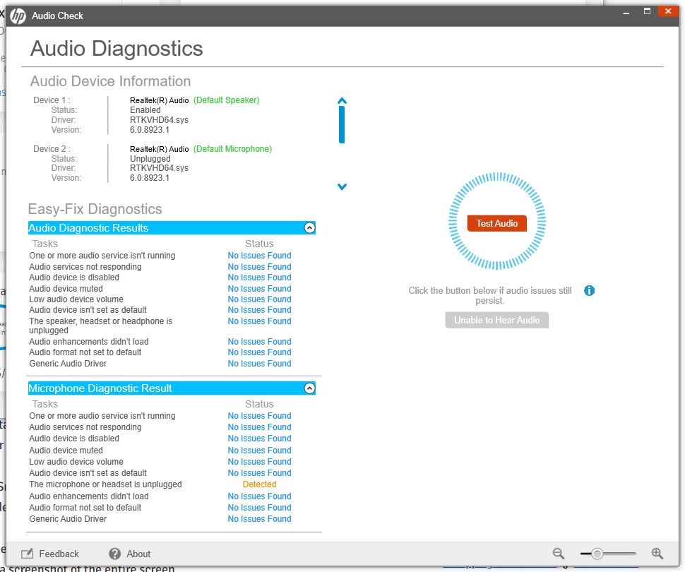 Solved: Internal microphone not plugged in - HP Support Community - 7707050