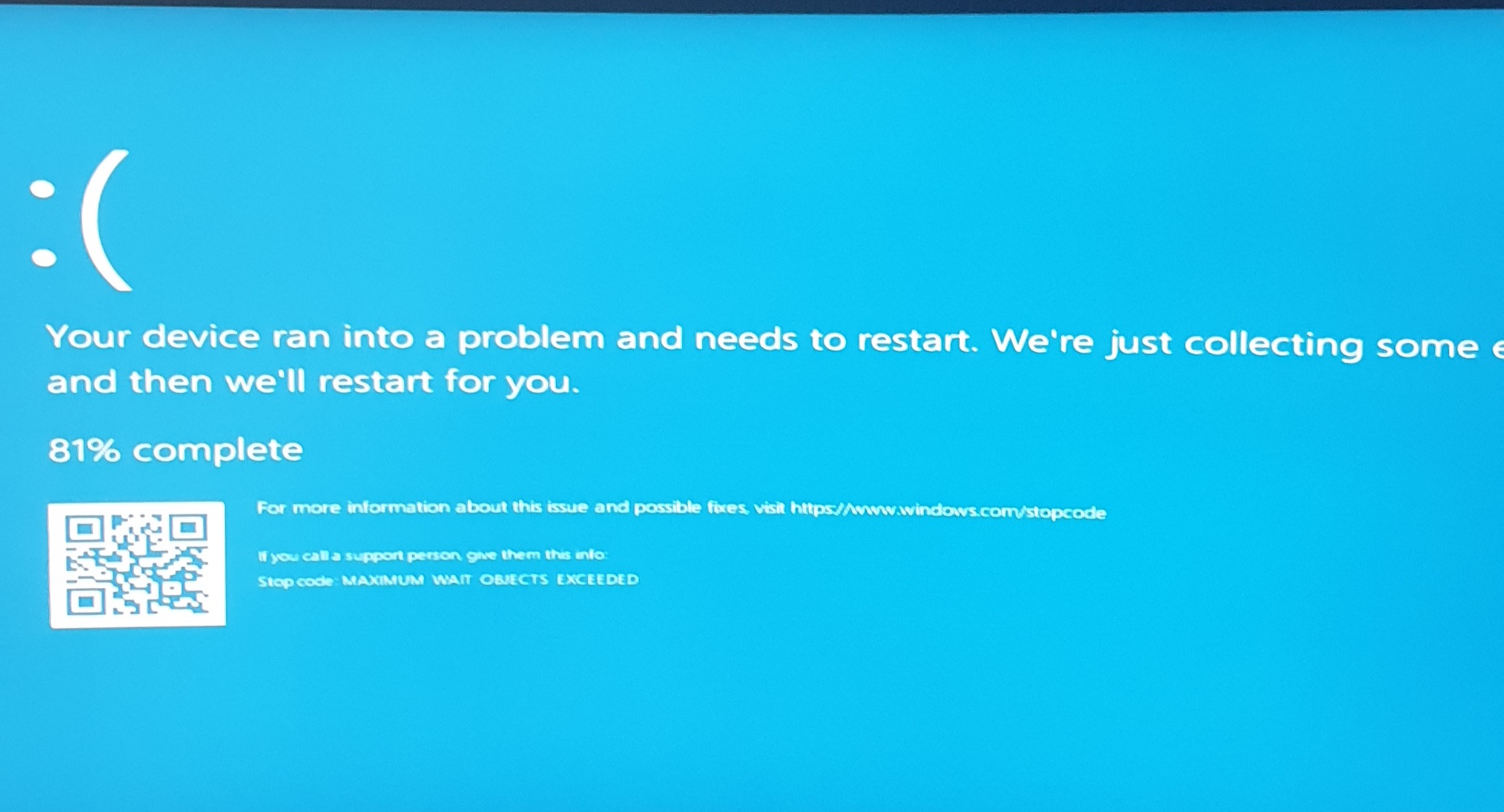 Blue screen after cloud recovery - HP Support Community - 7711648