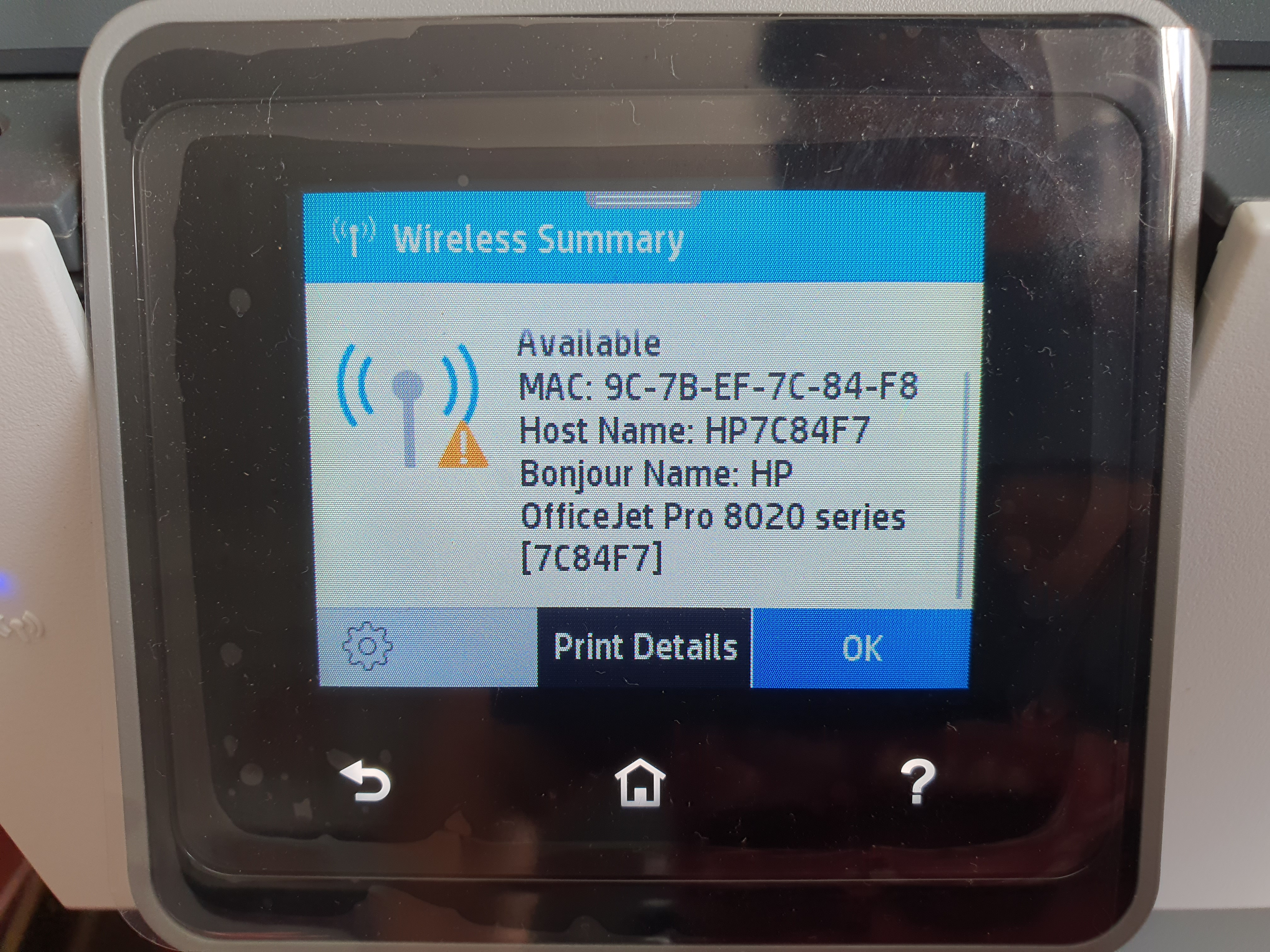 HP Office Jet Pro 8020 unable to connect via WIFI - HP Support Community -  7717367