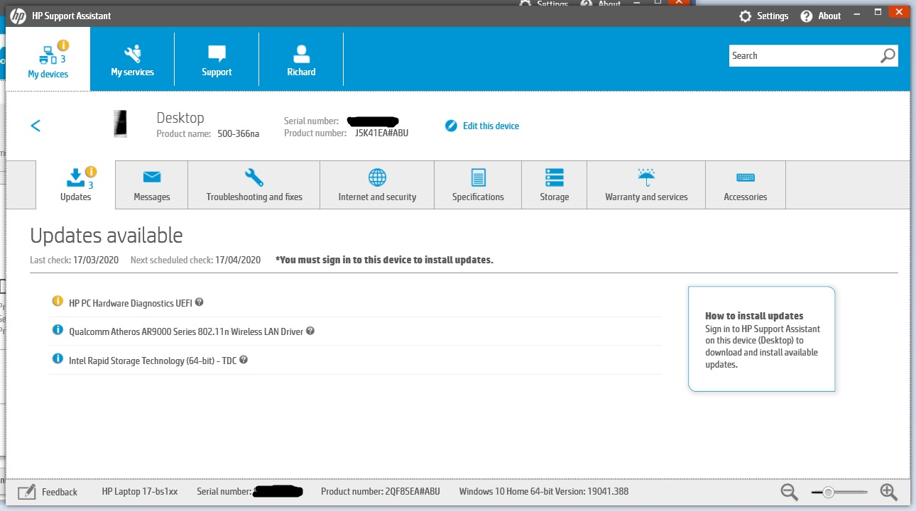Solved: HP Support Assistant - false warnings - HP Support Community ...