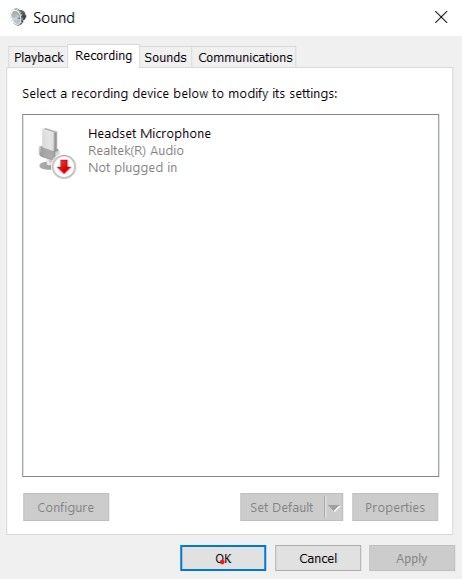 Microphone not working (Input device not found) - HP Support Community -  7726503