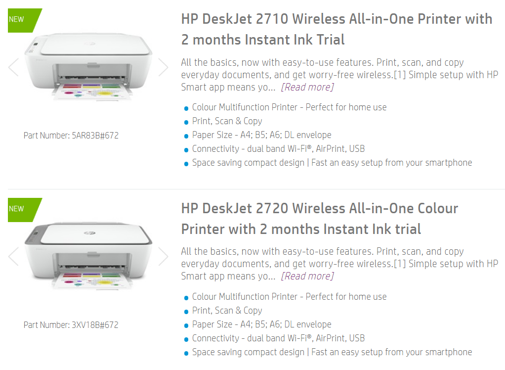 Imprimante HP DeskJet 2710 - Wifi - Impression - Photocopie