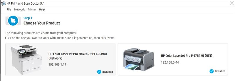 2 printers on print and scan doctor screenshot.jpg