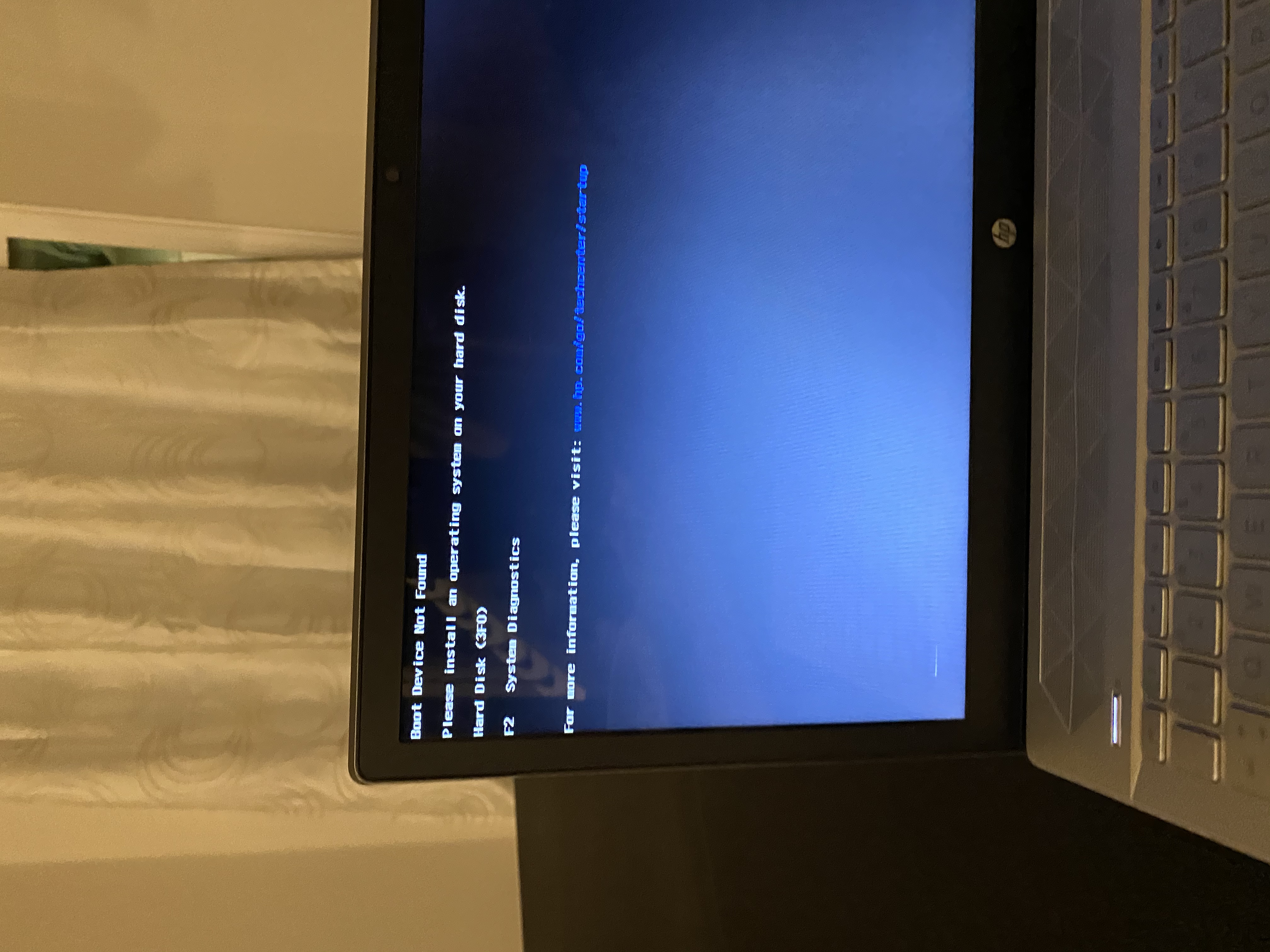 Boot Device Not Found” Error Message On Black Screen - HP Support Community  - 7747395