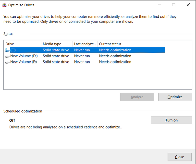defragment and optimization of windows 10 for ssd-m2 hard di... - HP  Support Community - 7755229