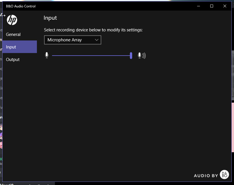 MY B&O AUDIO CONTROL GOT A PROBLEM - HP Support Community - 7759720