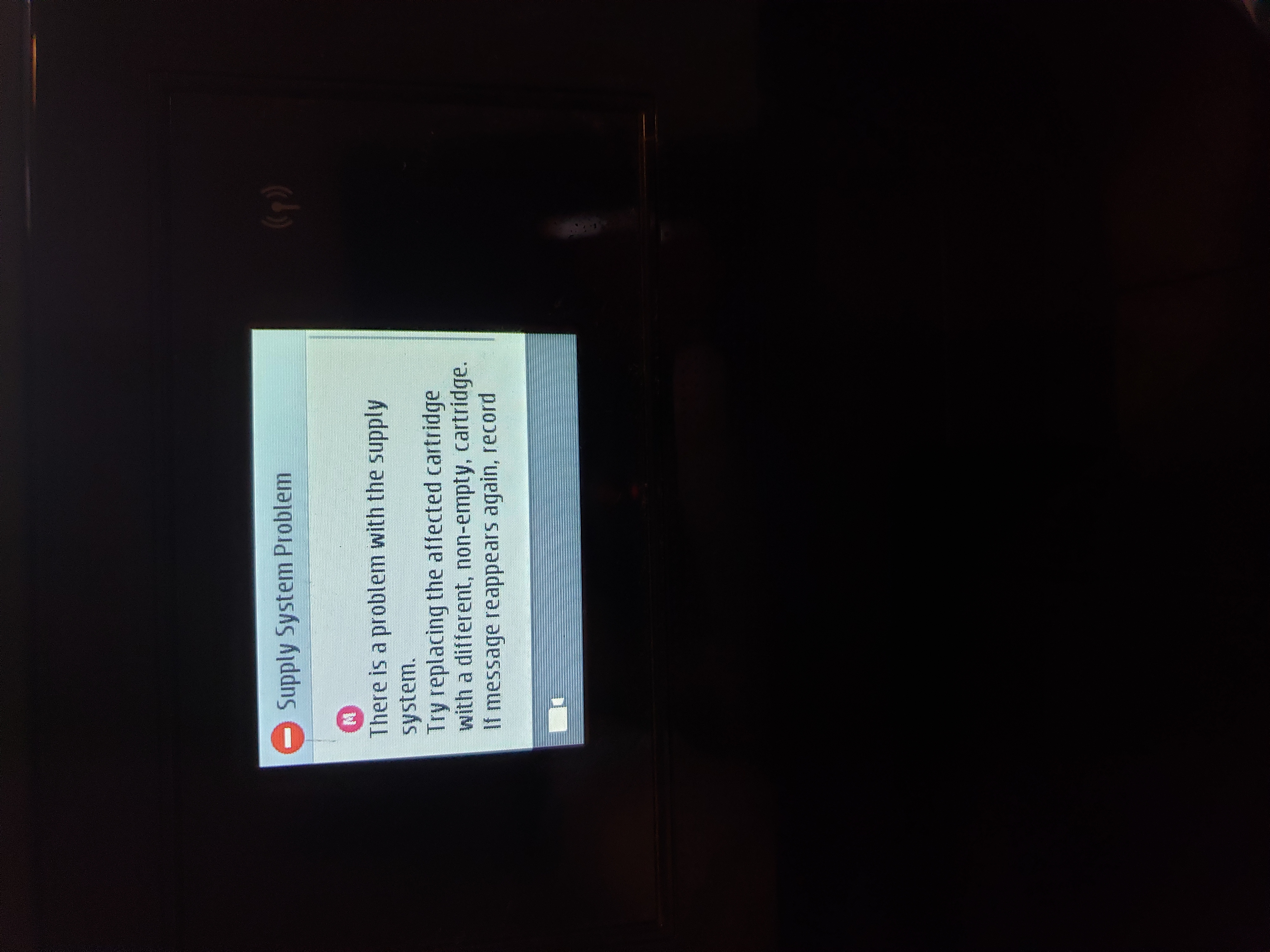 Supply system problem (M) - HP Support Community - 7764940
